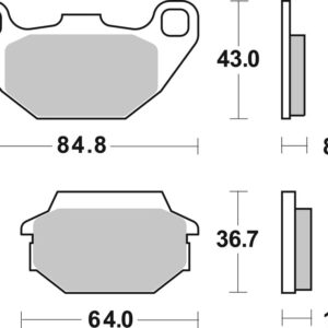 Pastillas de freno sinterizadas Brembo 07022XS