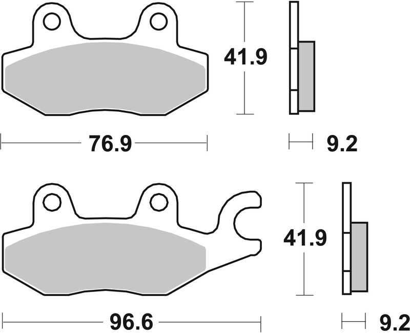 Pastillas de freno sinterizadas Brembo 07033XS