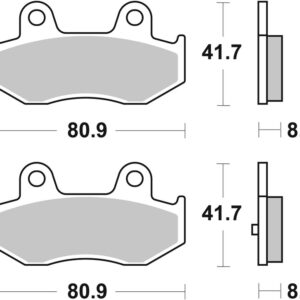 Pastillas de freno sinterizadas Brembo 07055XS