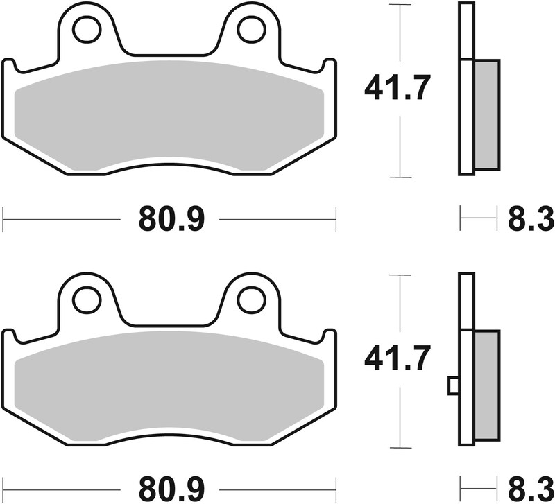 Pastillas de freno sinterizadas Brembo 07055XS