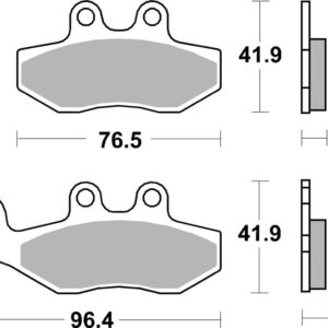 Pastillas de freno sinterizadas Brembo 07056XS
