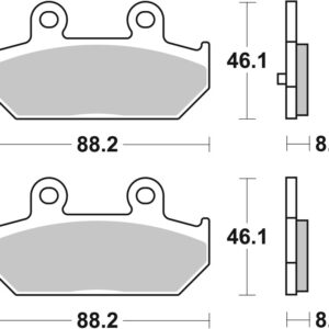 Pastillas de freno sinterizadas Brembo 07058XS