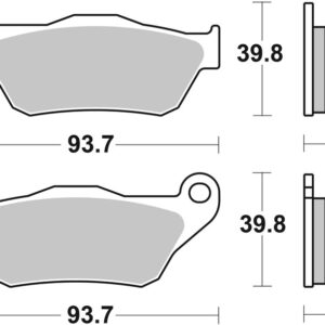Pastillas de freno sinterizadas Brembo 07065XS