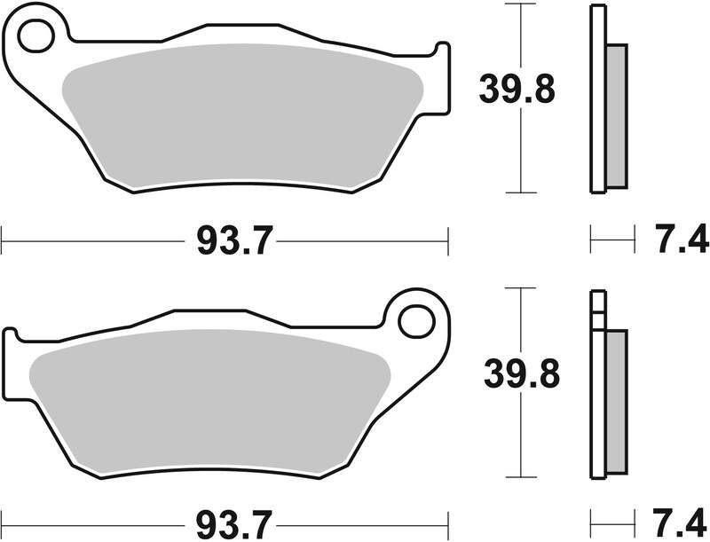 Pastillas de freno sinterizadas Brembo 07065XS