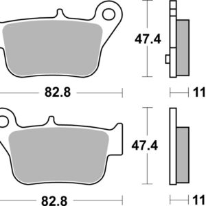 Pastillas de freno sinterizadas Brembo 07103XS