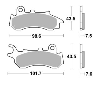 Pastillas de freno sinterizadas Brembo 07118XS