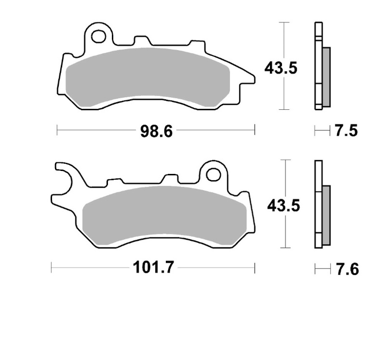 Pastillas de freno sinterizadas Brembo 07118XS