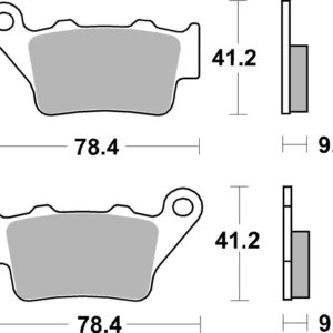 Pastillas de freno BREMBO sinterizadas - 07BB02SP