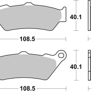 Pastillas de freno orgánicas Brembo 07BB0306