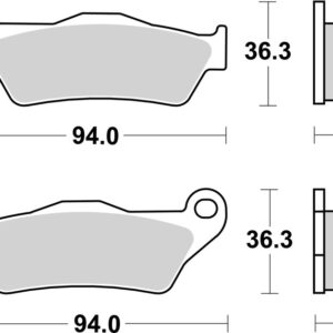 Pastillas de freno sinterizadas Brembo 07BB04LA