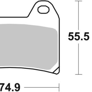Pastillas de freno sinterizadas de competición Brembo 07BB19RC