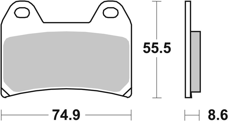 Pastillas de freno sinterizadas de competición Brembo 07BB19RC