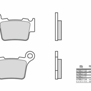 Pastillas de freno sinterizadas Brembo 07BB275A