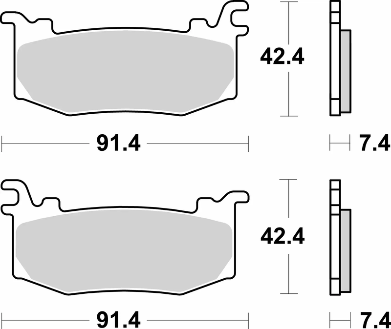 Pastillas de freno sinterizadas Brembo - 07BB44RC