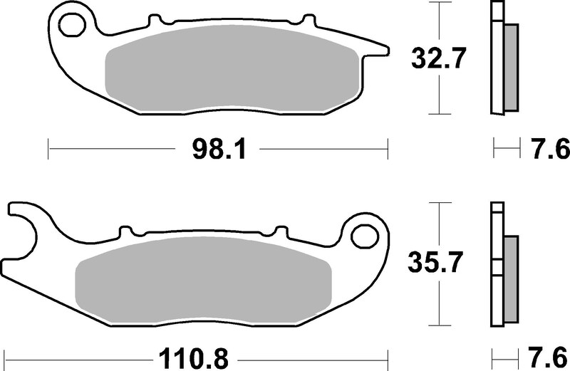 Pastillas de freno orgánicas Brembo 07GR03CC