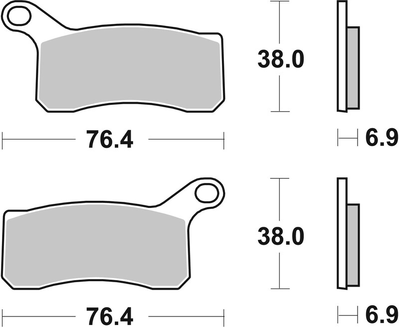 Pastillas de freno sinterizadas de competición Brembo 07GR07SX