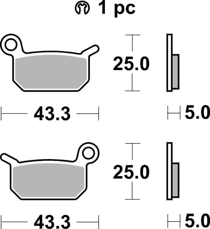 Pastillas de freno sinterizadas de competición Brembo 07GR70SX