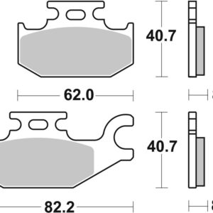 Pastillas de freno sinterizadas Brembo 07GR73SD