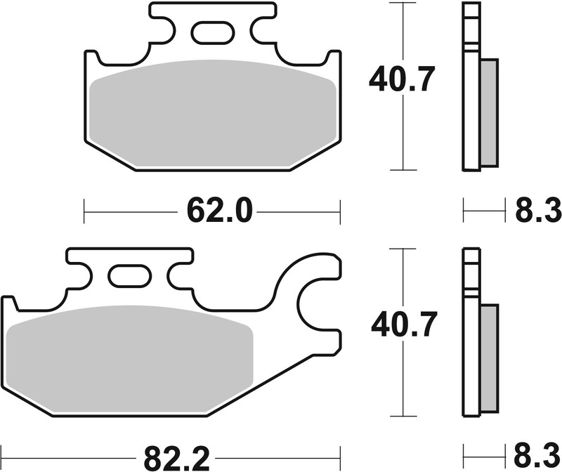 Pastillas de freno sinterizadas Brembo 07GR73SD