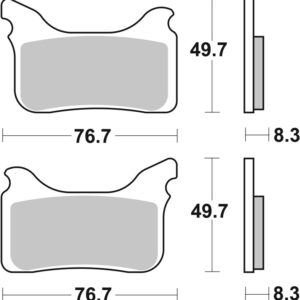 Pastillas de freno sinterizadas Brembo 07GR75SA
