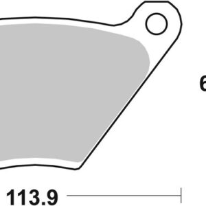 Pastillas de freno orgánicas Brembo 07HD0105