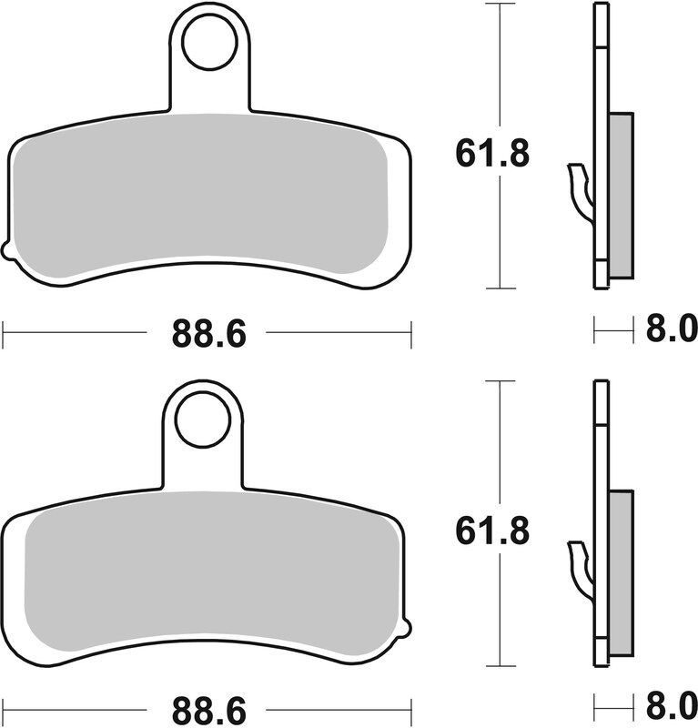 Pastillas de freno sinterizadas Brembo 07HD15SA