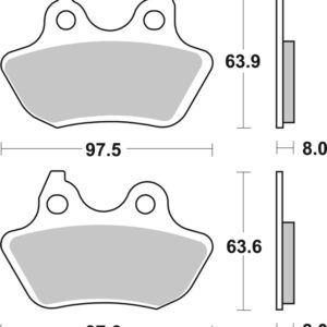 Pastillas de freno sinterizadas Brembo 07HD18SP