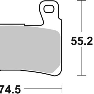 Pastillas de freno sinterizadas Brembo 07HD20SA