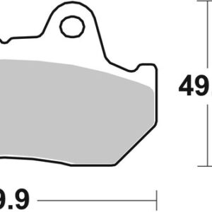 Pastillas de freno orgánicas Brembo 07HO1010