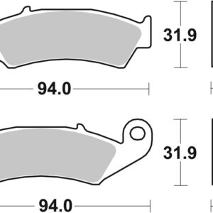 Pastillas de freno sinterizadas de competición Brembo 07HO25SX