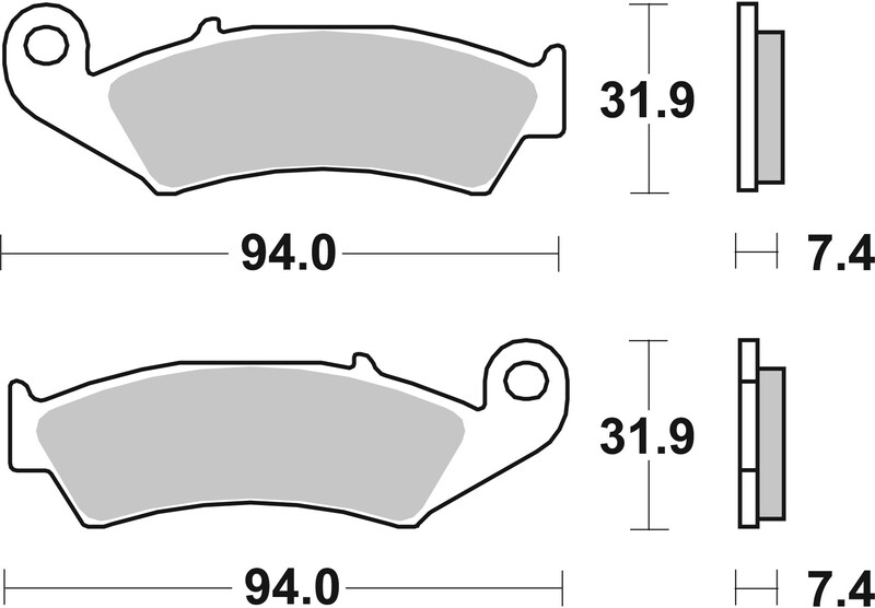 Pastillas de freno sinterizadas de competición Brembo 07HO25SX