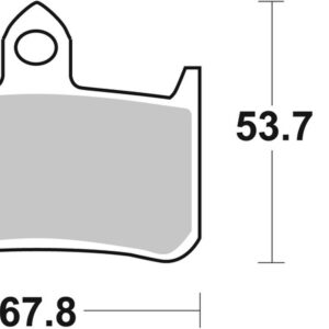 Pastillas de freno sinterizadas racing BREMBO 07HO28SR