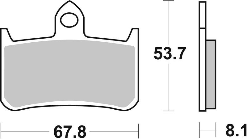 Pastillas de freno sinterizadas racing BREMBO 07HO28SR