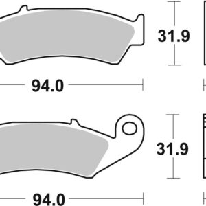 Pastillas de freno sinterizadas Brembo 07HO29SP