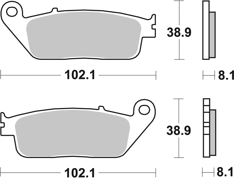 Pastillas de freno sinterizadas racing BREMBO 07HO30SR