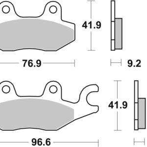 Pastillas de freno orgánicas Brembo 07HO4008