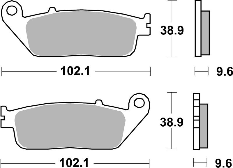 Pastillas de freno orgánicas Brembo 07HO4108