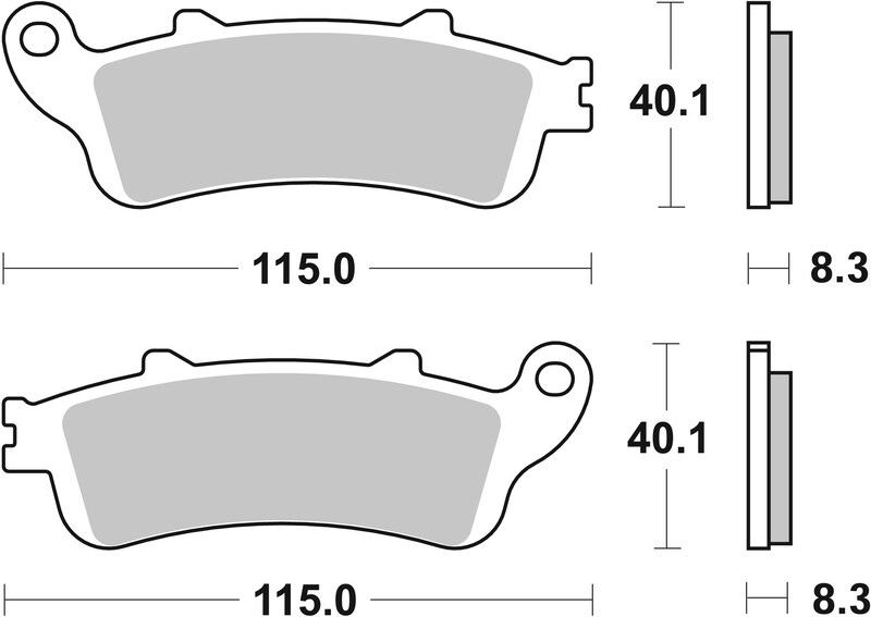 Pastillas de freno orgánicas Brembo 07HO4206