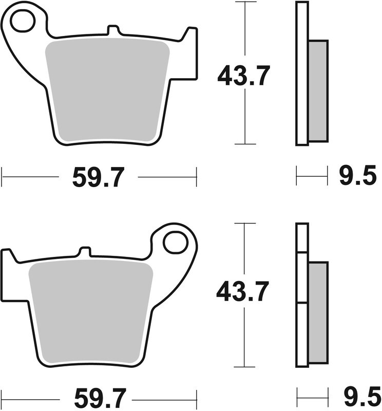 Pastillas de freno sinterizadas de competición Brembo 07HO48SX