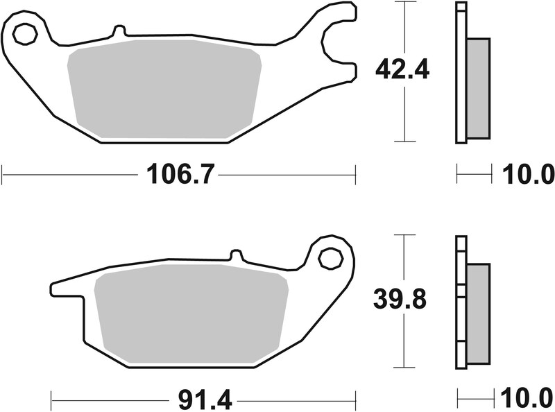 Pastillas de freno orgánicas Brembo 07HO4905