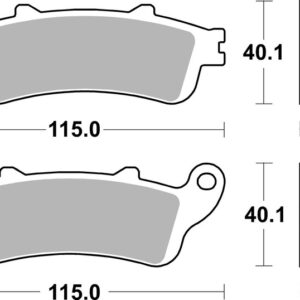 Pastillas de freno sinterizadas Brembo 07HO52SP