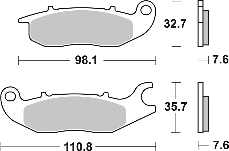 Pastillas de freno orgánicas Brembo 07HO5606