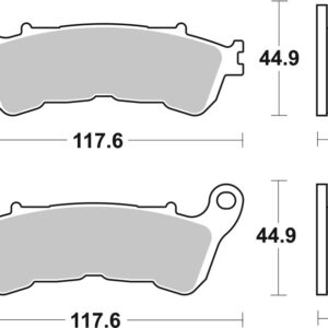 Pastillas de freno sinterizadas Brembo 07HO57SP