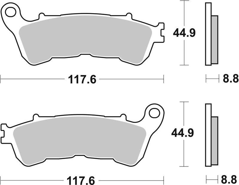 Pastillas de freno sinterizadas Brembo 07HO57SP