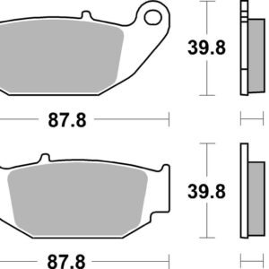 Pastillas de freno BREMBO sinterizadas - 07HO61SX