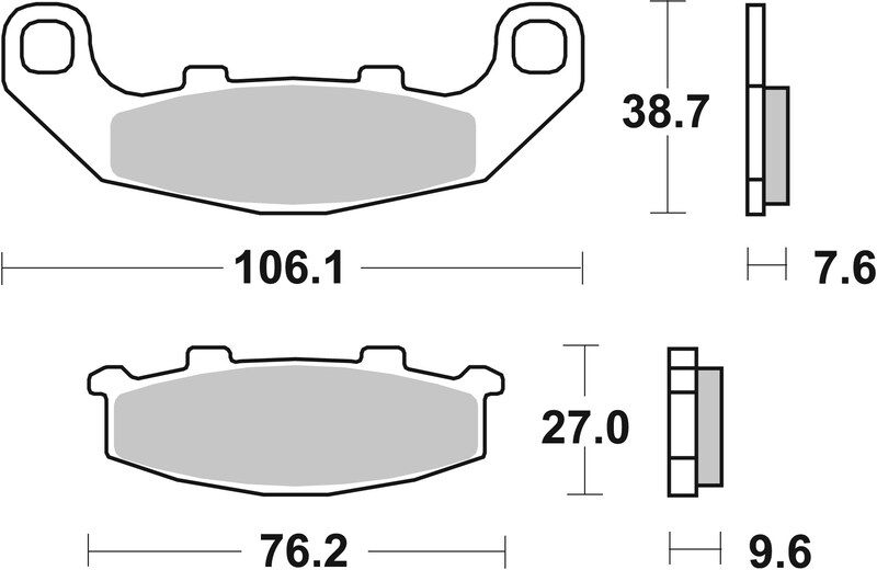 Pastillas de freno orgánicas Brembo 07KA1117