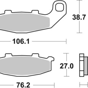 Pastillas de freno sinterizadas Brembo 07KA11SP