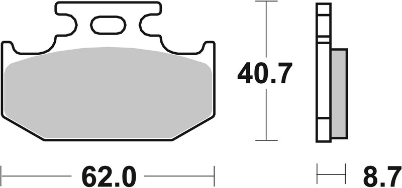 Pastillas de freno sinterizadas de competición Brembo 07KA12SX