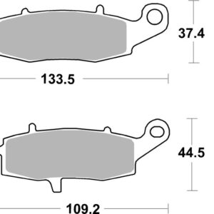 Pastillas de freno sinterizadas Brembo 07KA15SP