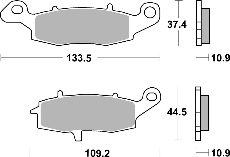 Pastillas de freno sinterizadas Brembo 07KA15SP